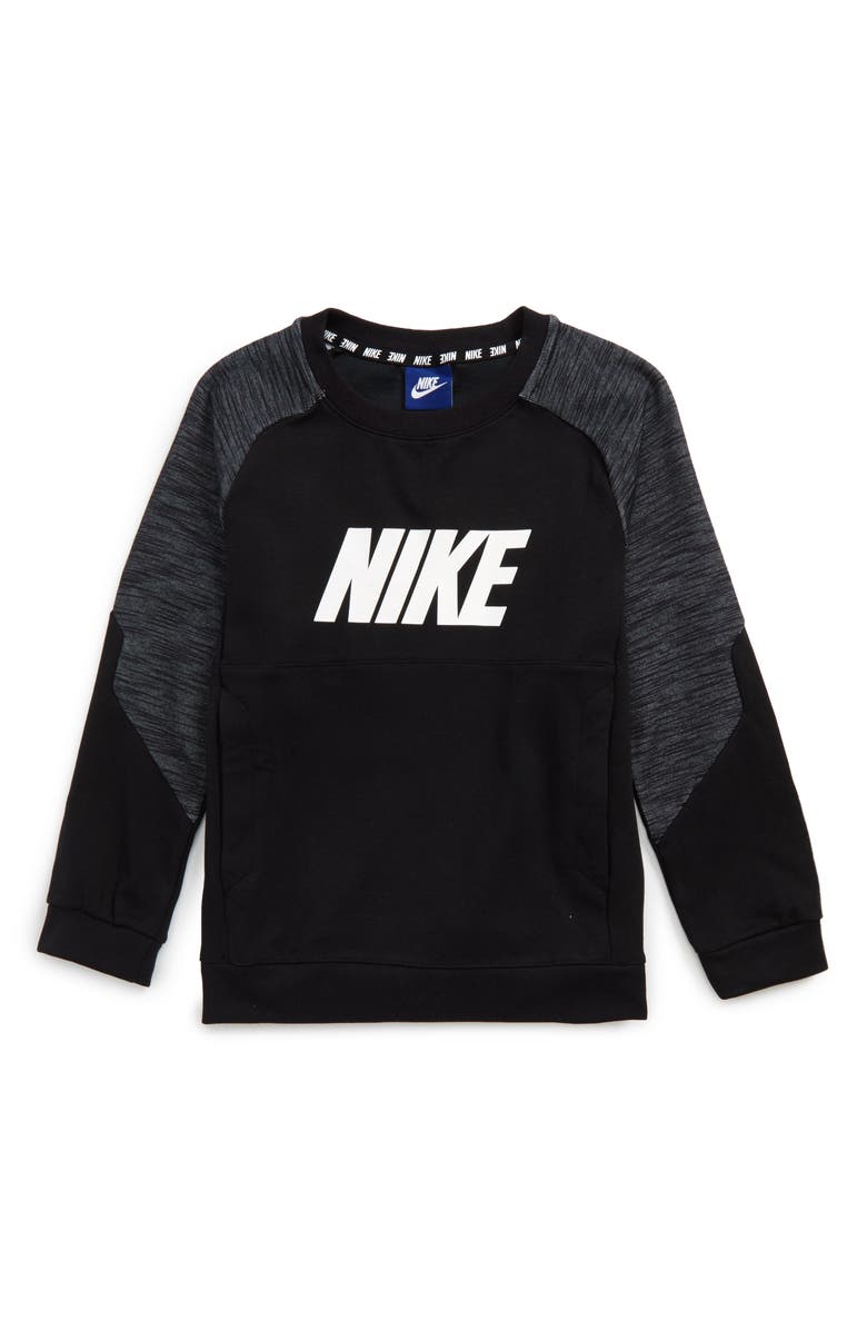 Nike Colorblock Raglan Logo Sweatshirt, Main, color, 