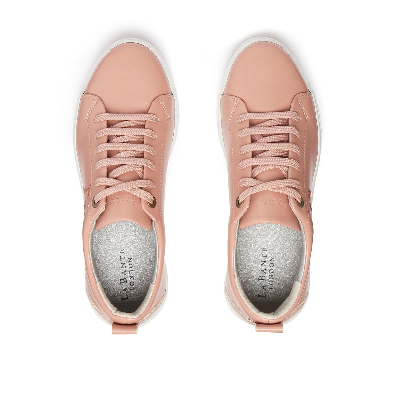LaBante London LB Nude Apple Leather Sneakers for Women, Alternate, color, Nude