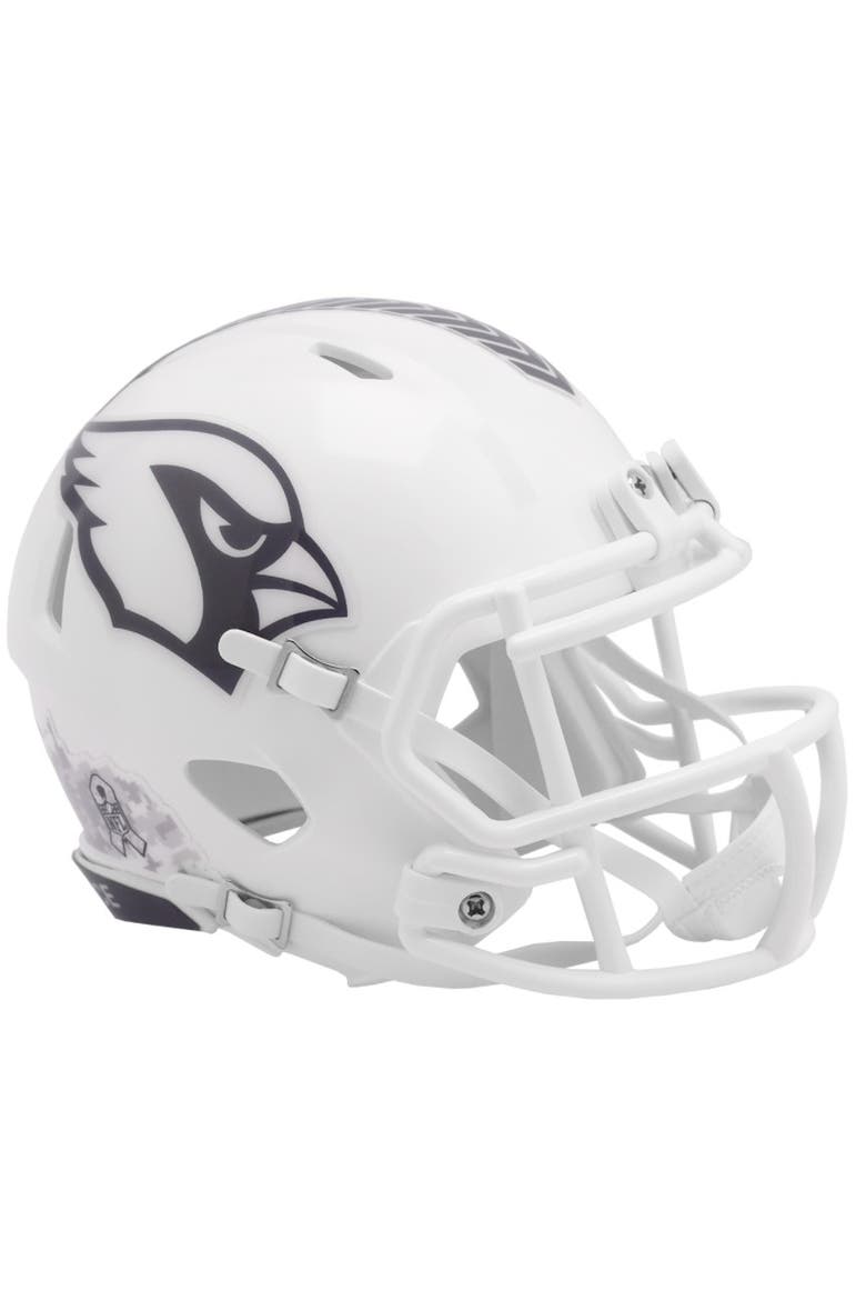 Arizona Cardinals 2024 NFL Salute to Service Riddell Speed Mini Helmet, Main, color, White