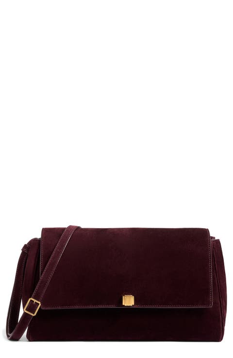 Audrey Suede Crossbody Bag