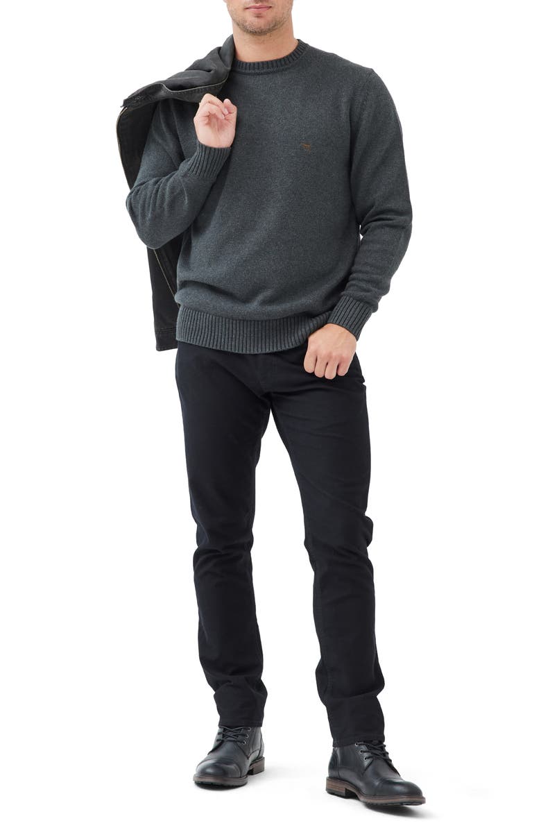 Rodd & Gunn Crewneck Cotton Sweater, Alternate, color, Charcoal