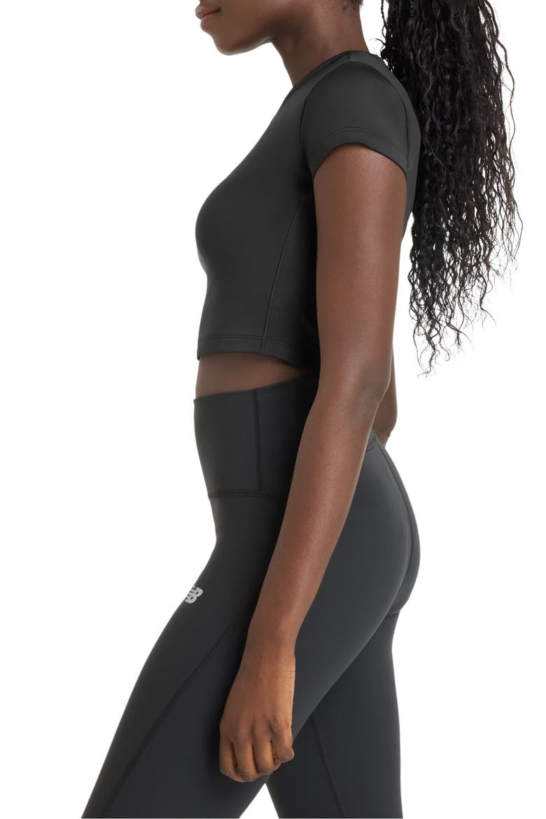 NB Harmony Fitted Crop Performance T-Shirt, Alternate, color, BLACK