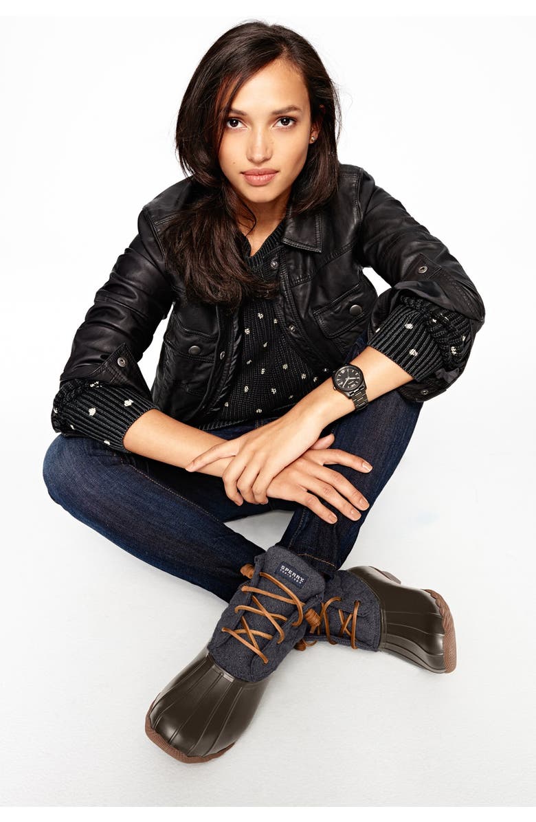 SPERRY TOP-SIDER<sup>®</sup> Sperry 'Saltwater' Waterproof Rain Boot, Alternate, color,