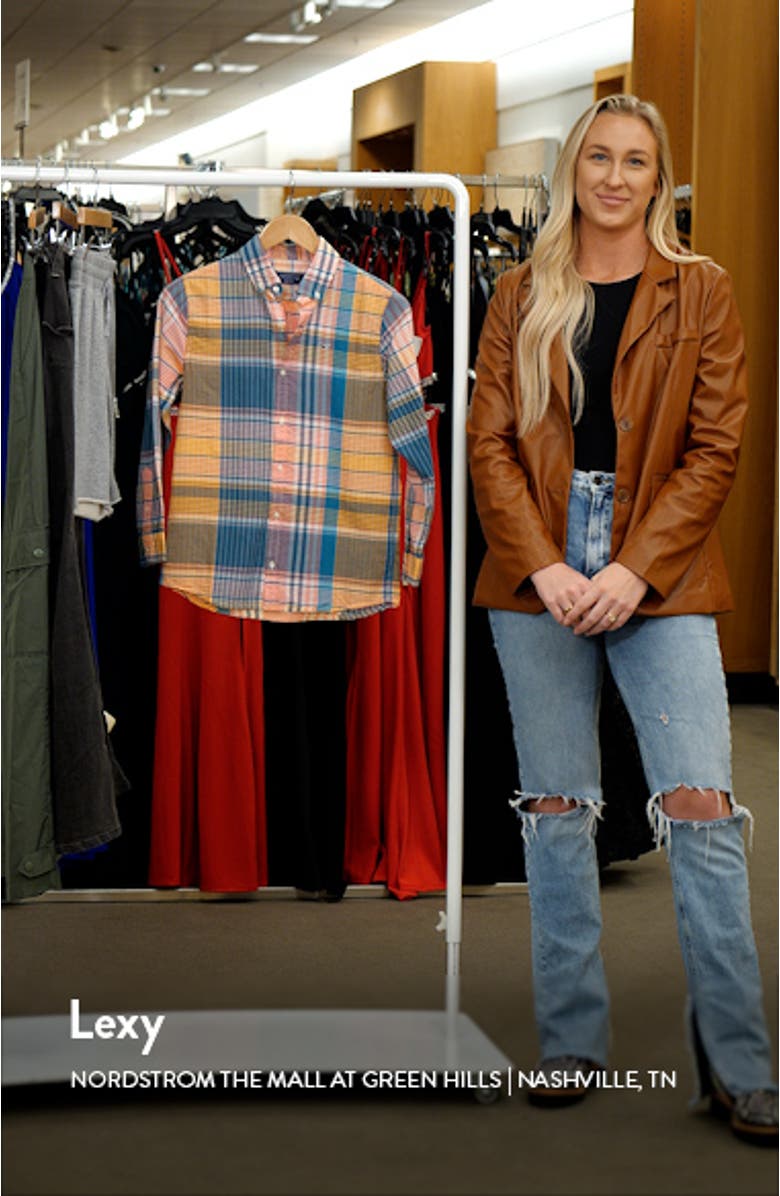 Kids' Plaid Madras Button-Down Shirt, sales video thumbnail