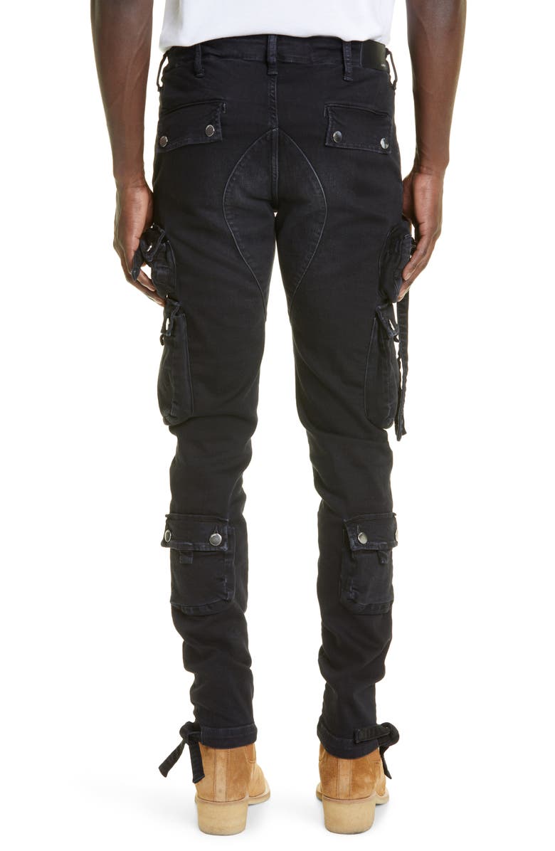 AMIRI Tactical Cargo Skinny Jeans, Alternate, color, 