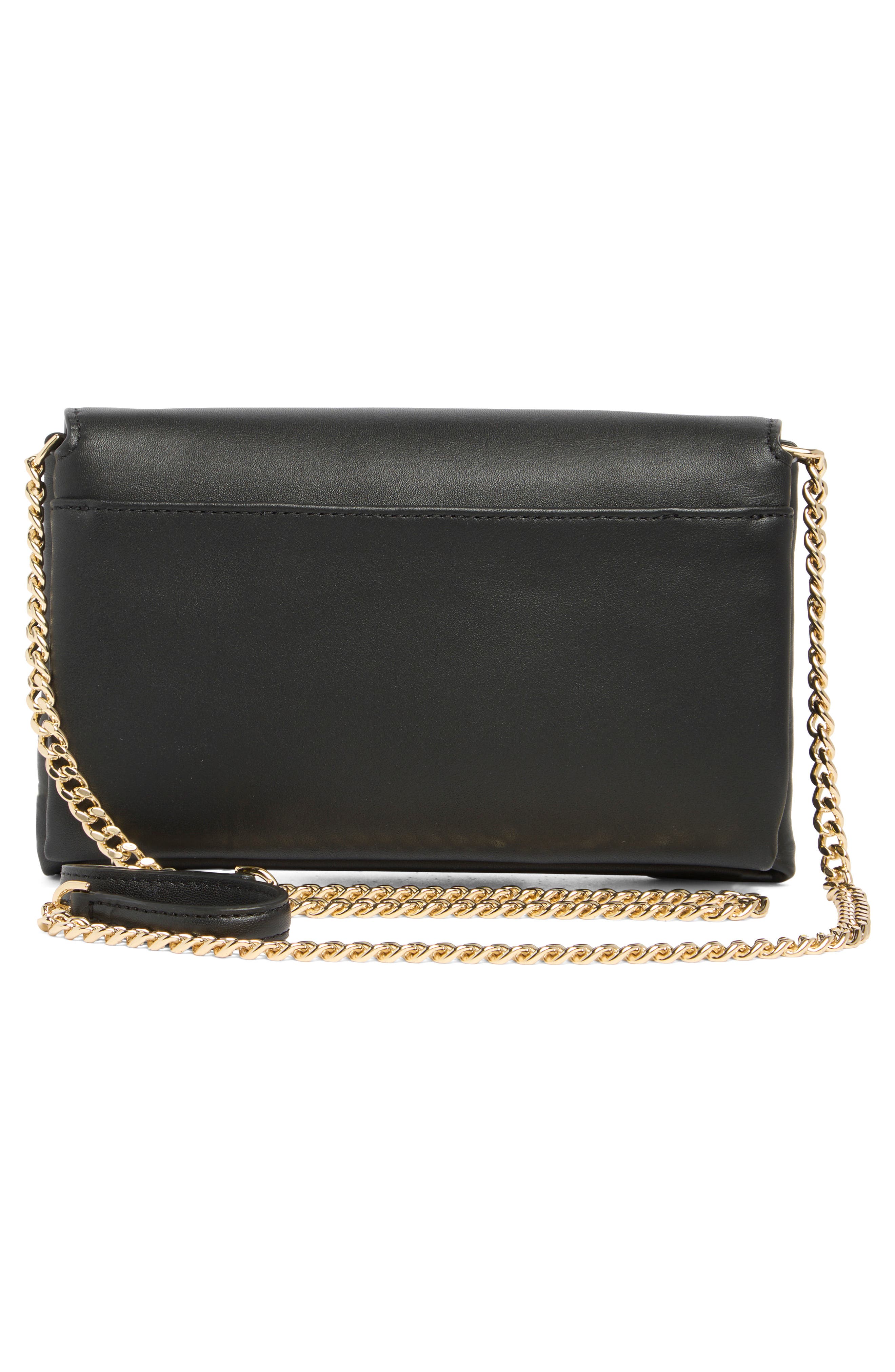 Kate Spade New York bow flap crossbody bag, Alternate, color, Black