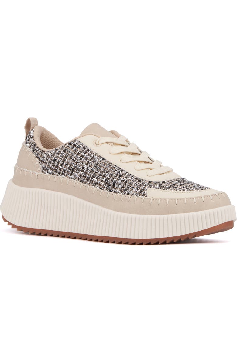 NEW YORK AND COMPANY Twyla Sneaker, Main, color, Beige