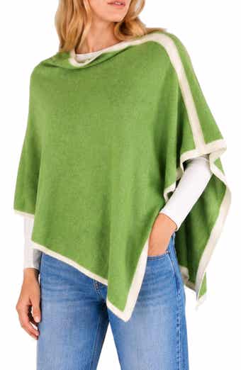Cashmere Cowl Neck Poncho