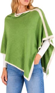 Portolano Cashmere Cowl Neck Poncho