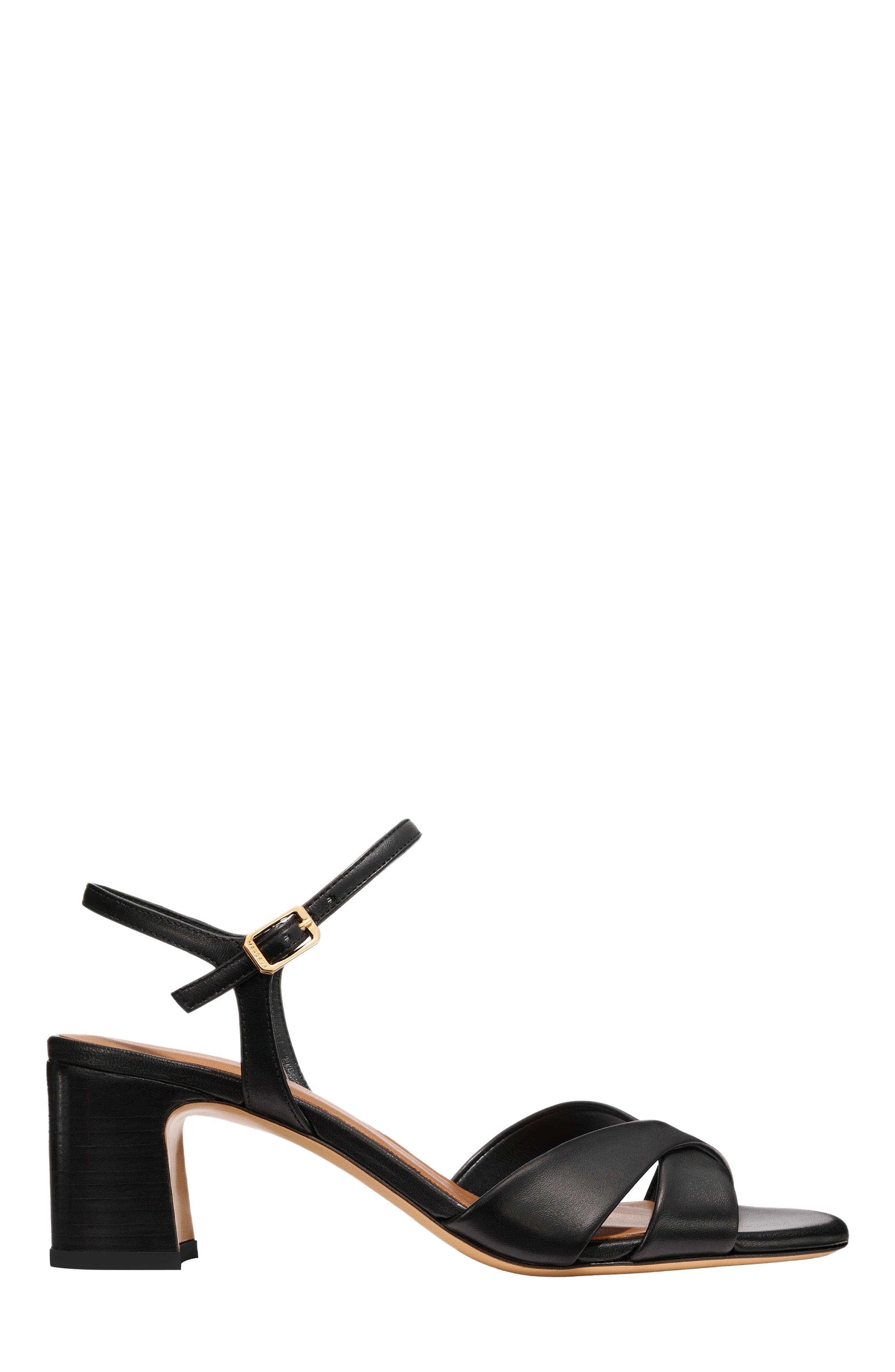 MARGAUX The Paloma Sandal, Main, color, Black Nappa