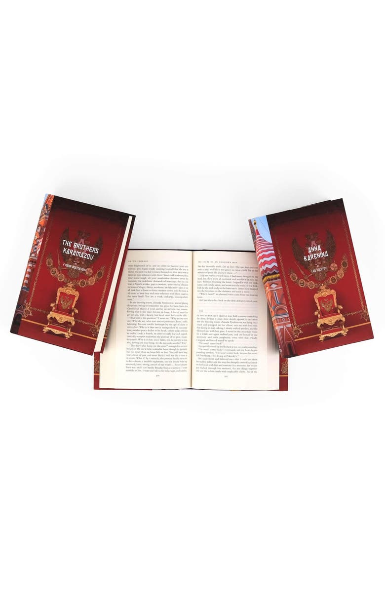 Juniper Books Russian Literature Book Set, Alternate, color, Red