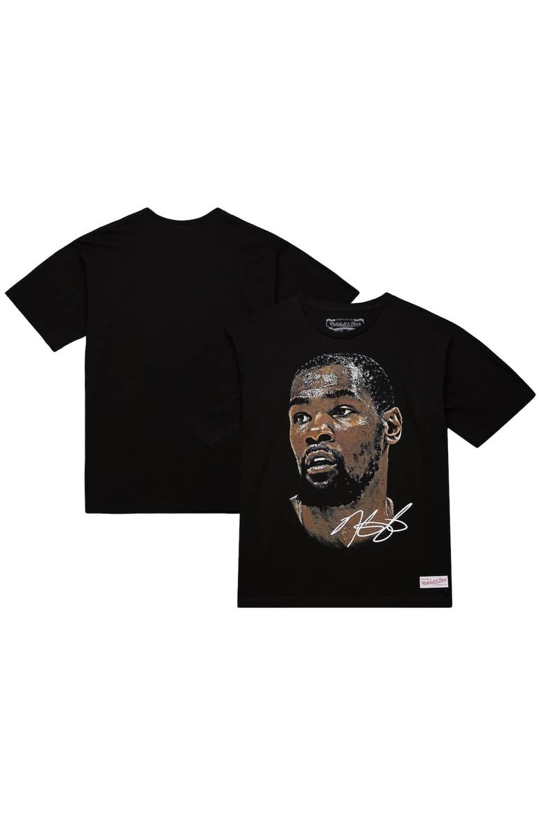 Mitchell & Ness Unisex Mitchell & Ness Kevin Durant Black NBA Real Big Face Player T-Shirt, Main, color, Black