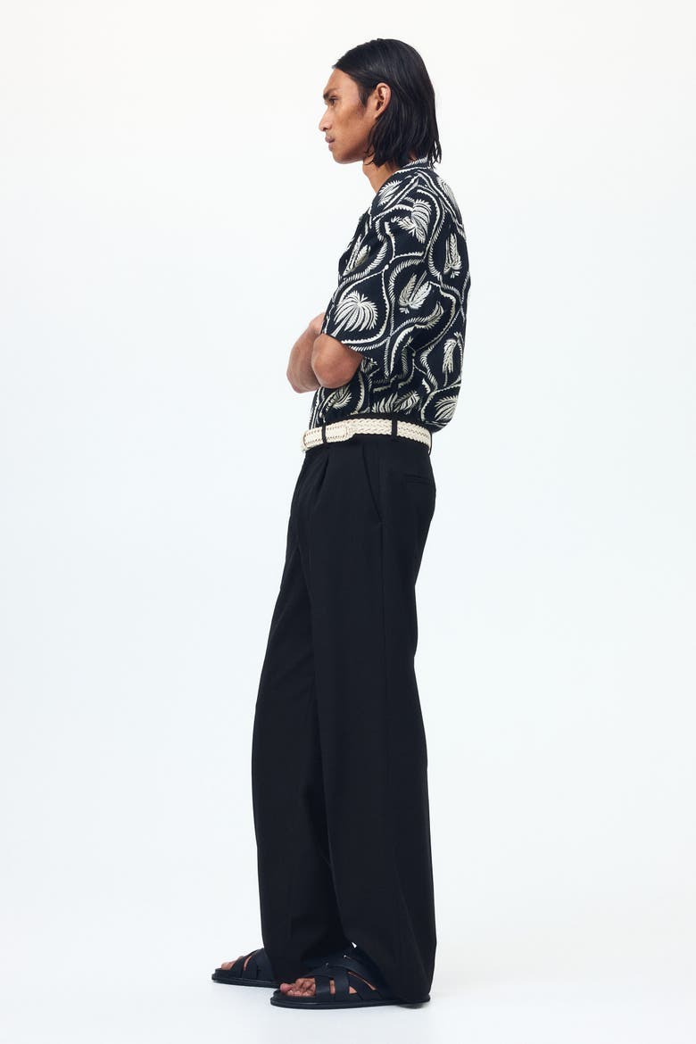 Loose-fit Tailored Pants, Alternate, color, Black