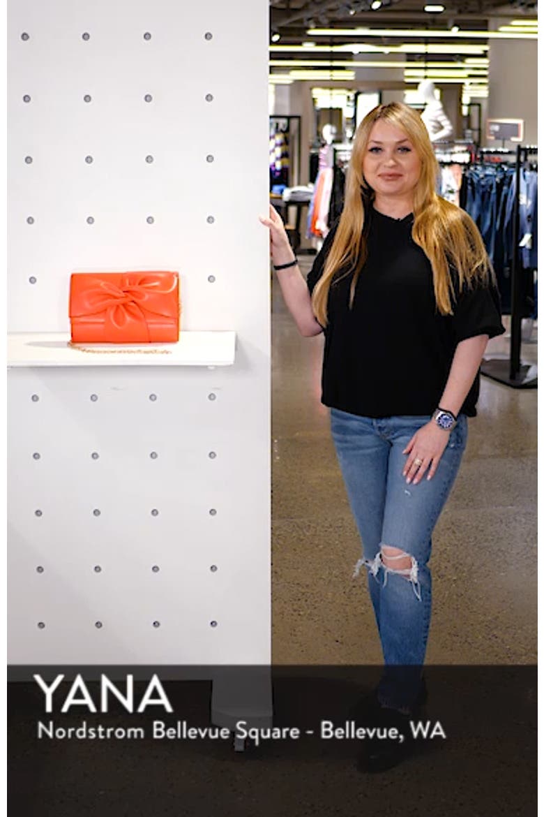 Bowtie Faux Leather Clutch video