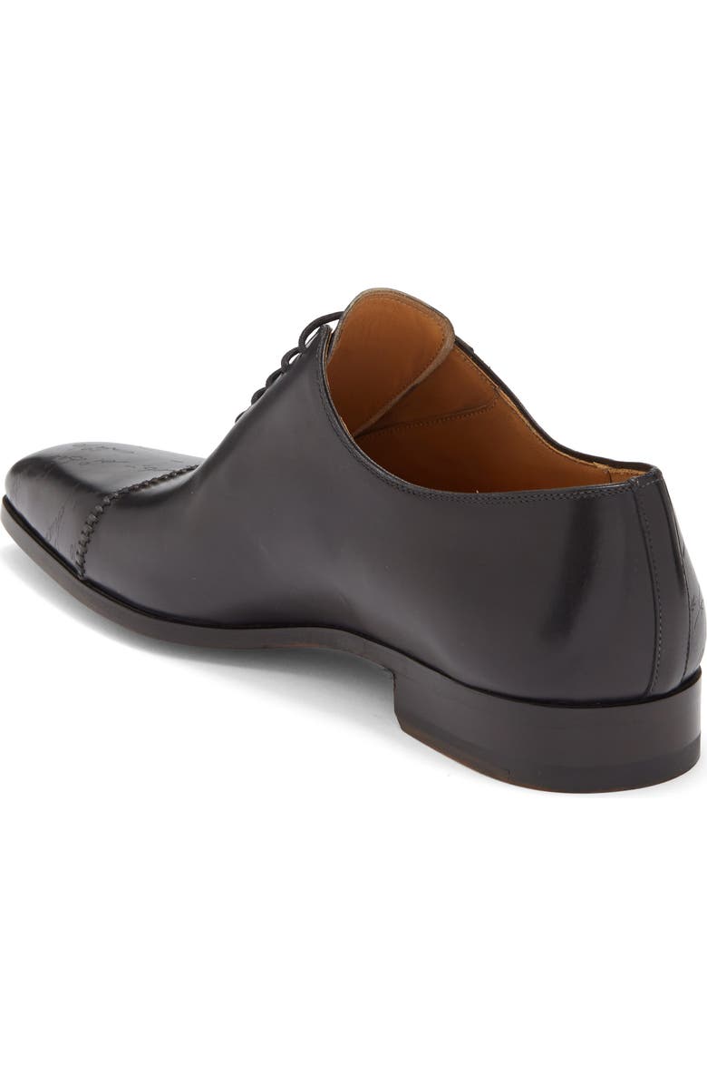 Magnanni Script Paneled Oxford, Alternate, color, Black