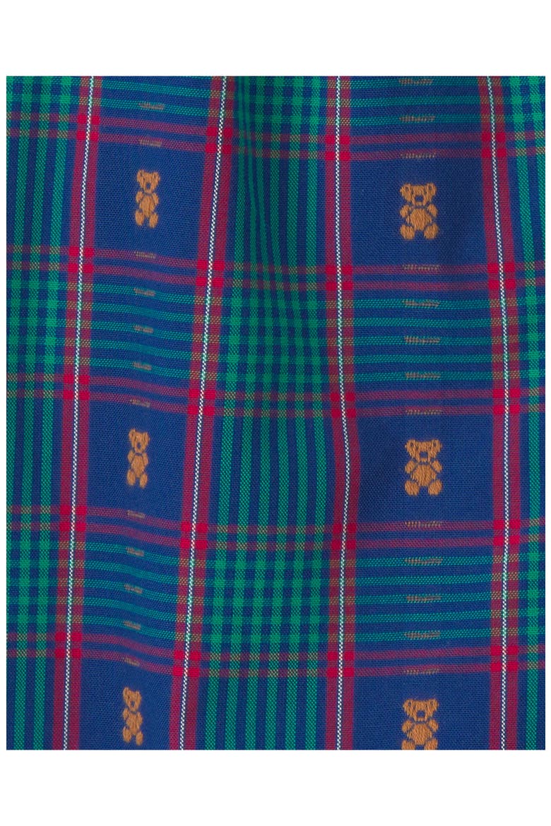 Plaid Cotton Overalls, Alternate, color, BLUE PLAID OVERALL
