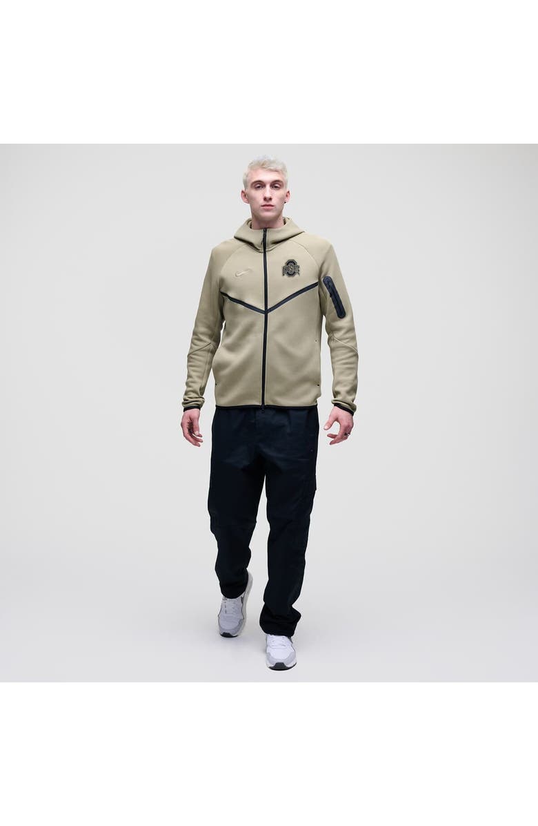 Nike Men
s Nike Olive Ohio State Buckeyes Tech Fleece Full-Zip Windrunner Hoodie, Alternate, color, Olive