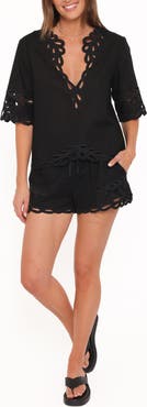 Petal & Pup Birdie Eyelet Top & Shorts Set