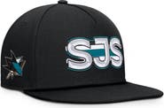 FANATICS Men's Fanatics Black San Jose Sharks Authentic Pro Rink Team Code Snapback Hat