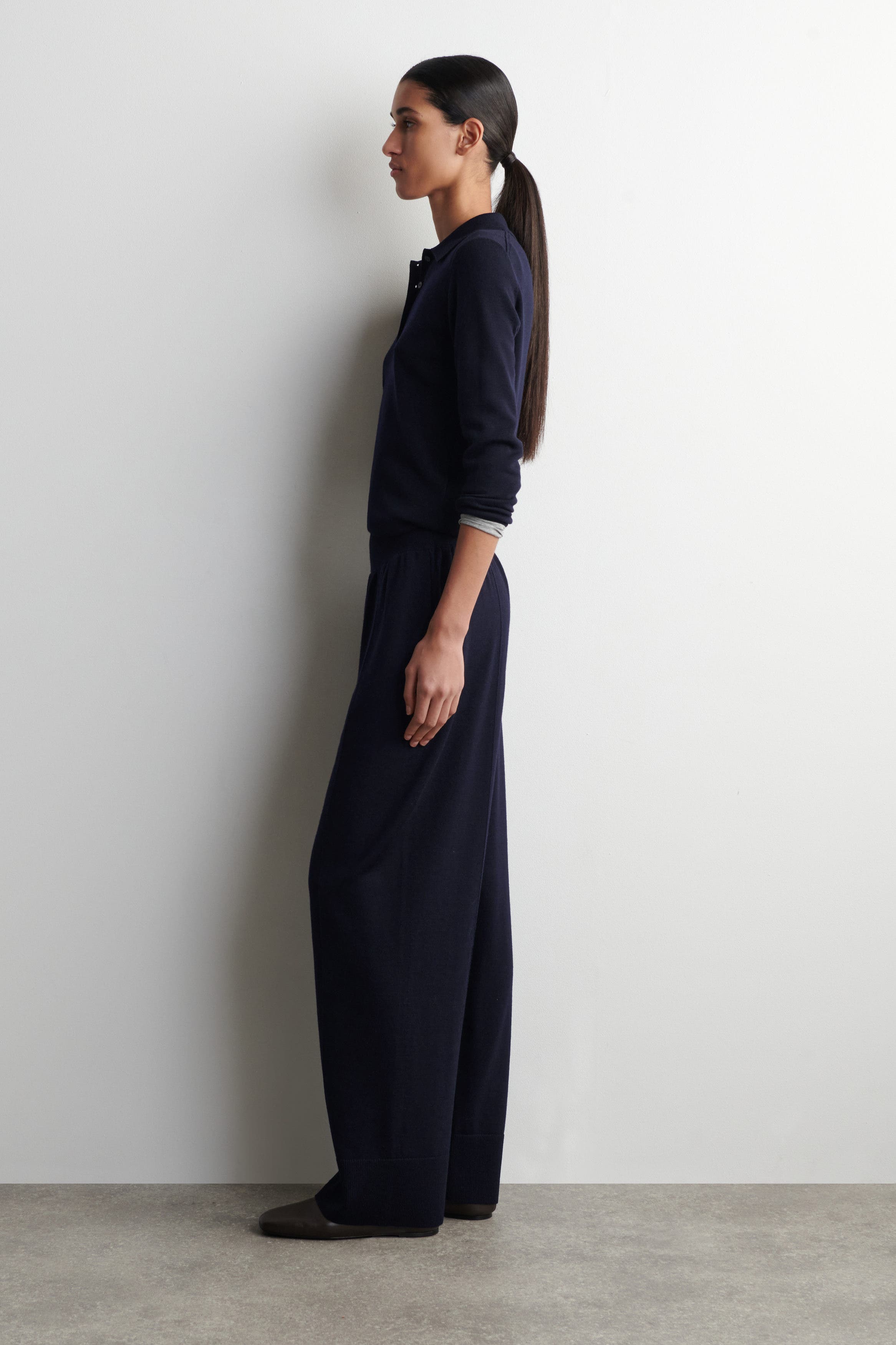 Elasticized Merino Wool Pants - image 2