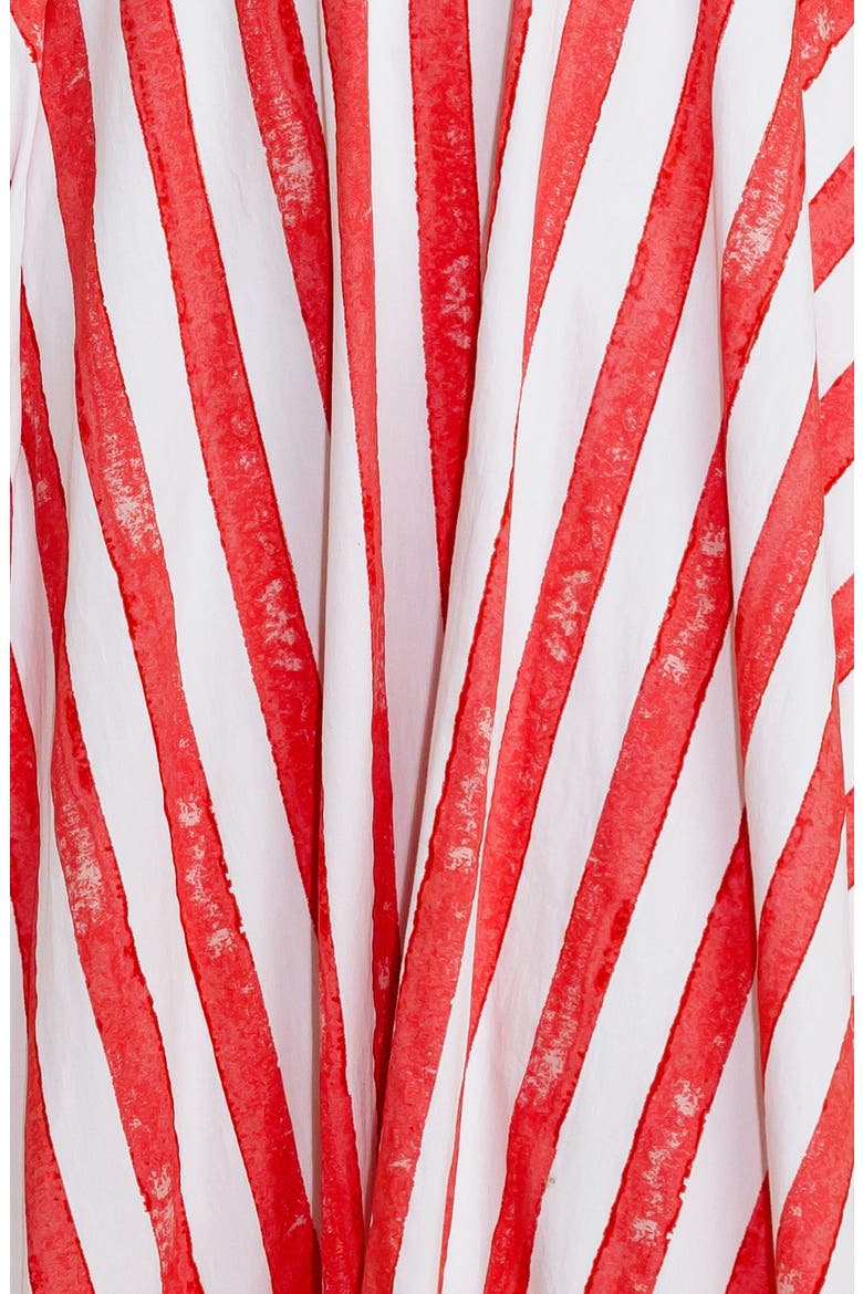 Tie Strap Maxi Dress, Alternate, color, RED/ WHITE