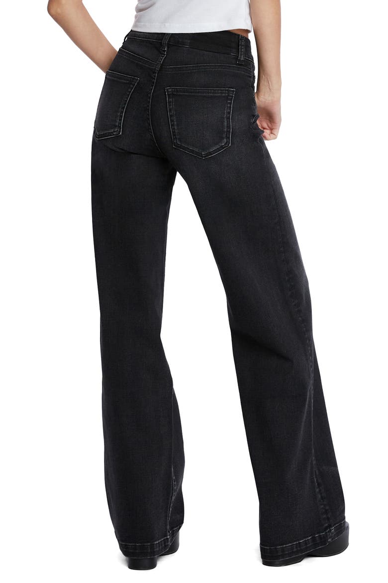 High Waist Wide Leg Jeans, Alternate, color, SEVILLE BLACK