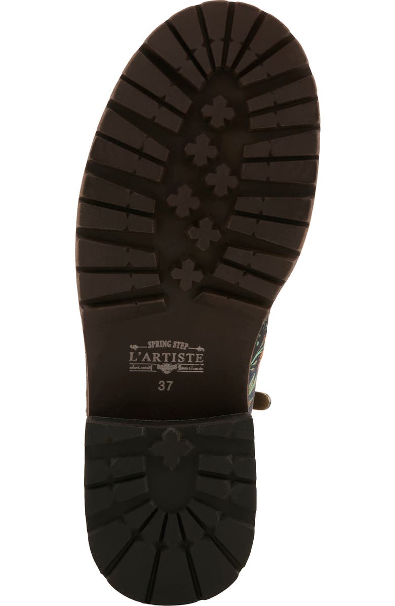 L'Artiste by Spring Step Cordea Floral Lace-Up Boot, Alternate, color, Black Multi