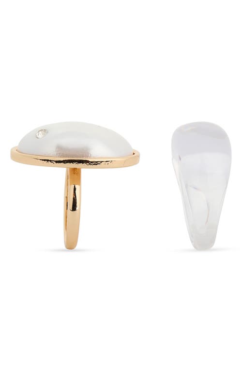 Nordstrom Rack 2-pack Assorted Rings In Gold