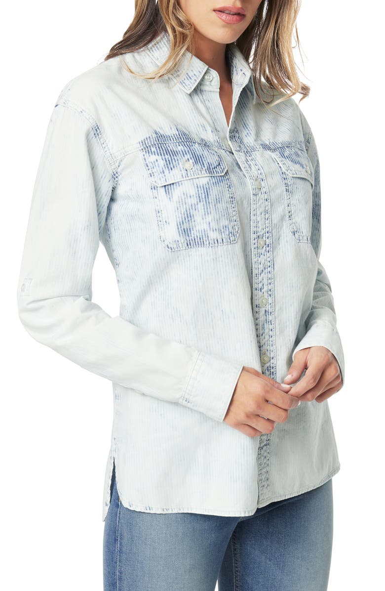Joe's The Hickory Stripe Boyfriend Shirt, Main, color,