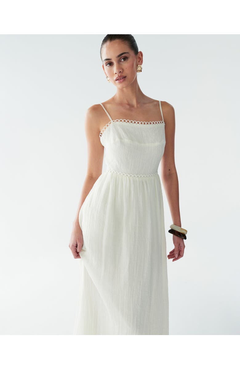 BWLDR Kiara Maxi Dress, Alternate, color, Off White