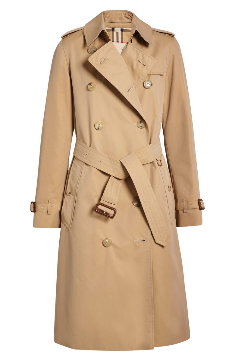 Burberry Kensington Long Trench Coat, Alternate, color,