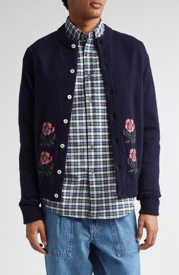 Noah Floral Shetland Wool Cardigan | Nordstrom Noah Floral Shetland Wool Cardigan | Nordstrom