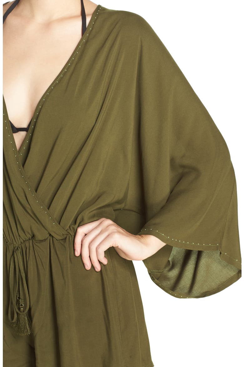 Cover-Up Romper, Alternate, color, DARK SAGE