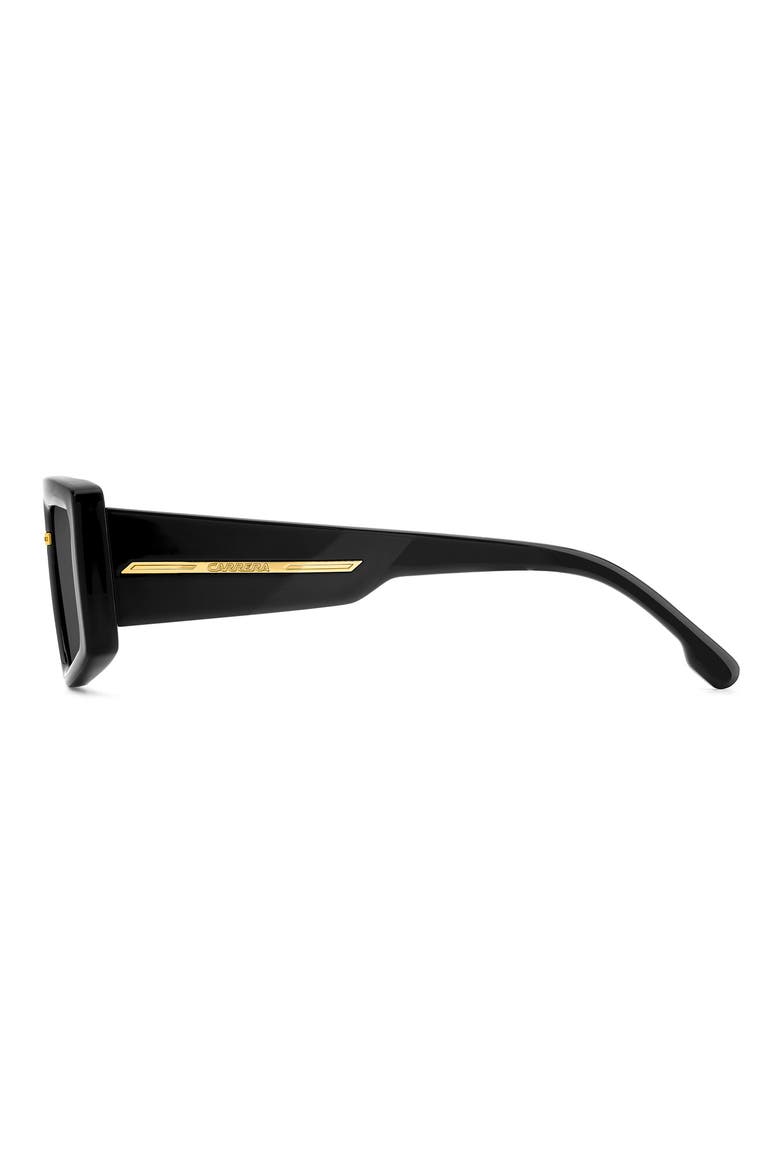 Victory 55mm Square Geometric Sunglasses, Alternate, color, BLACK GOLD/ GREY
