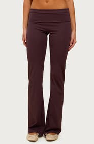 EDIKTED Oriane Foldover Flare Leggings