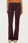 EDIKTED Oriane Foldover Flare Leggings