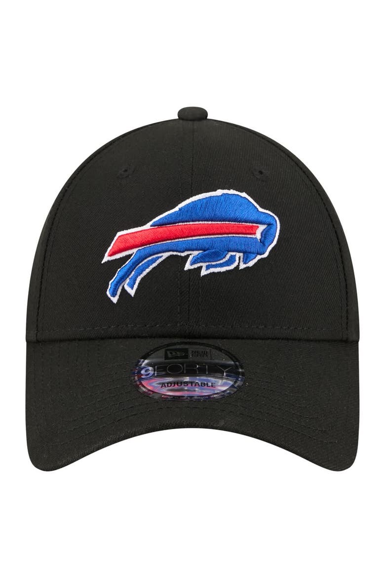 Men's New Era  Black Buffalo Bills Core Team 9FORTY Adjustable Hat, Alternate, color, Black