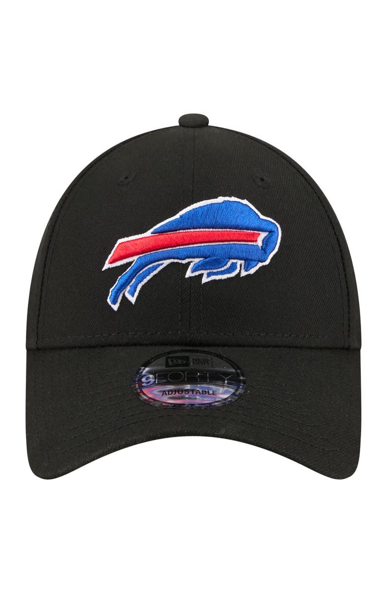 New Era Men's New Era  Black Buffalo Bills Core Team 9FORTY Adjustable Hat, Alternate, color, Black