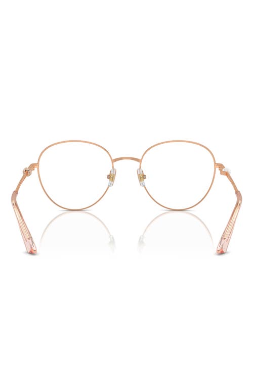 Jimmy Choo 52mm Round Optical Glasses In Gold