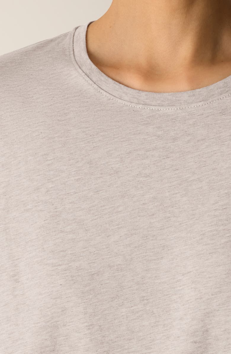 Eileen Fisher Organic Cotton Long Sleeve T-Shirt, Alternate, color, Dove