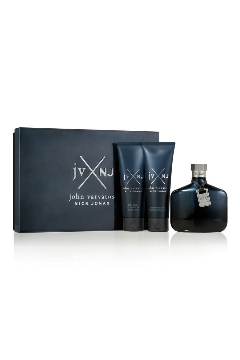 x Nick Jonas JVxNJ Eau de Toilette & Skin Care Set, Main, color, NO COLOR