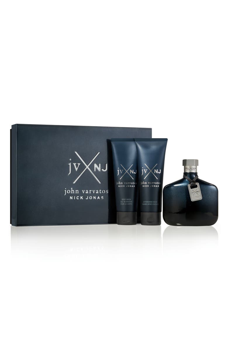 John Varvatos x Nick Jonas JVxNJ Eau de Toilette & Skin Care Set, Main, color,