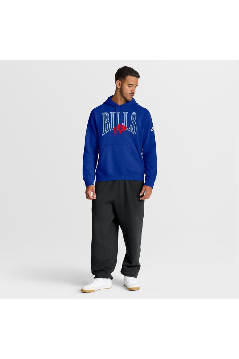 Men's Nike Royal Buffalo Bills Full Blitz Club Fleece Pullover Hoodie, Alternate, color, Royal