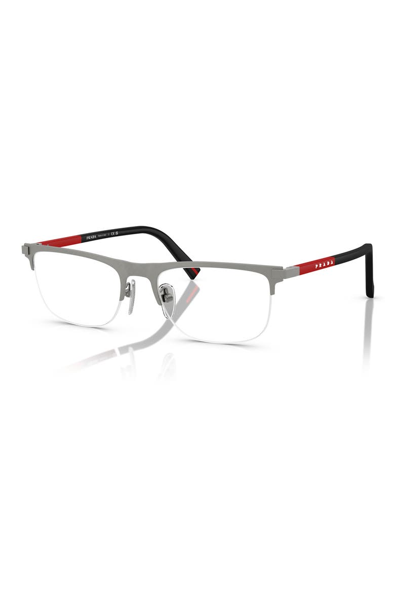 55mm Pillow Optical Glasses, Alternate, color, MATTE GREY