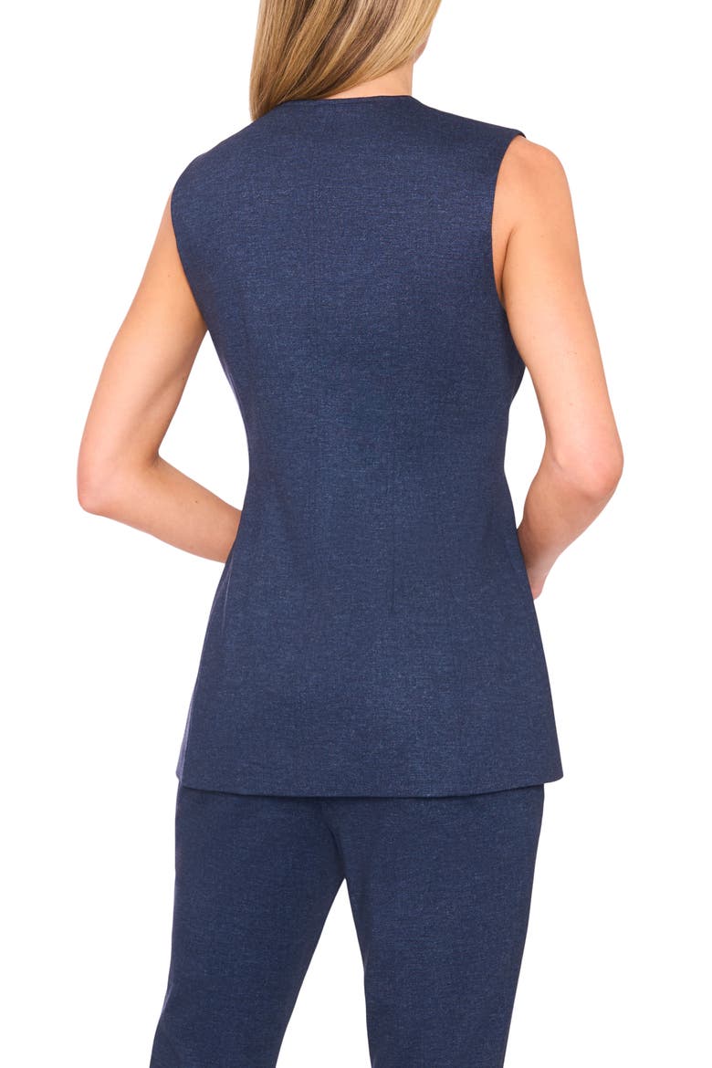 Long Fitted Vest, Alternate, color, INDIGO NAVY