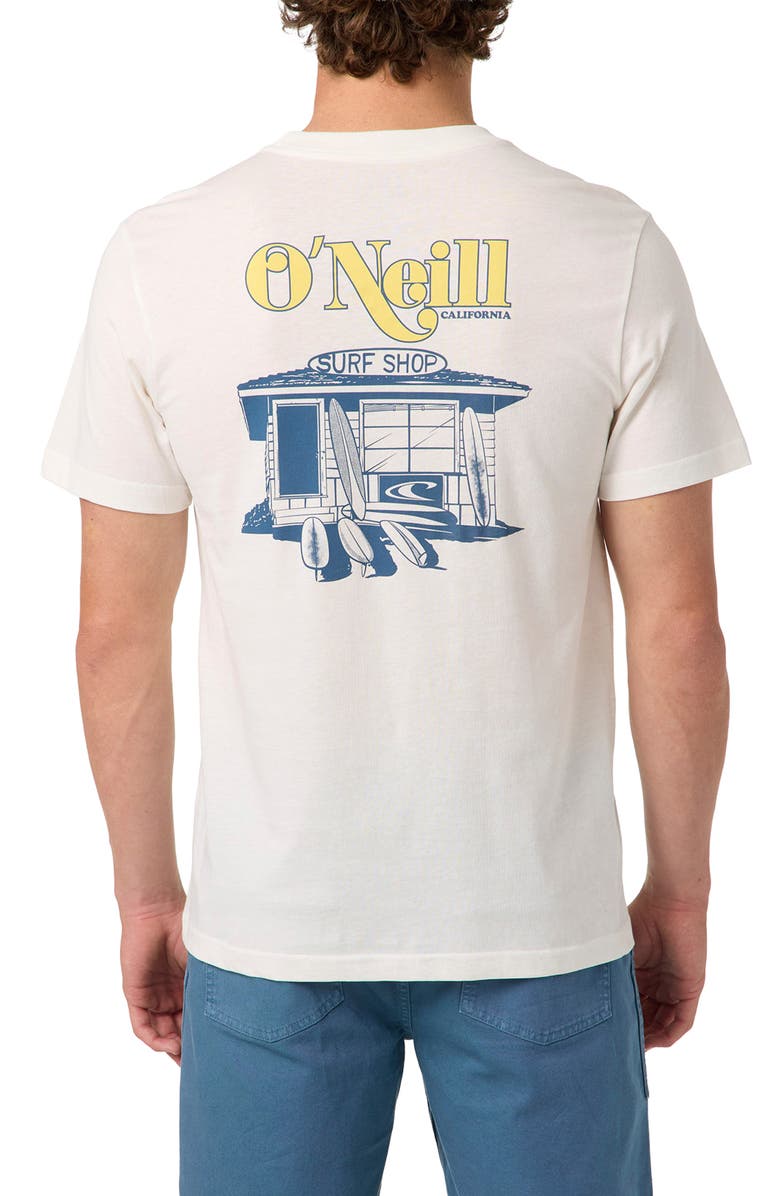 O'Neill Classic Fit Shop Graphic T-Shirt, Alternate, color, Tofu