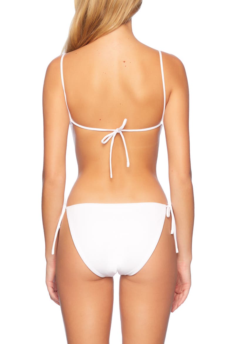 Tie Back One-Piece Monokini Swimsuit, Alternate, color, SUGAR