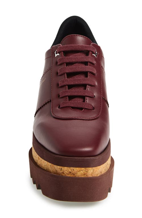 Stella Mccartney Sneakelyse Sneakers In Bordeaux Polyuretan In Multi
