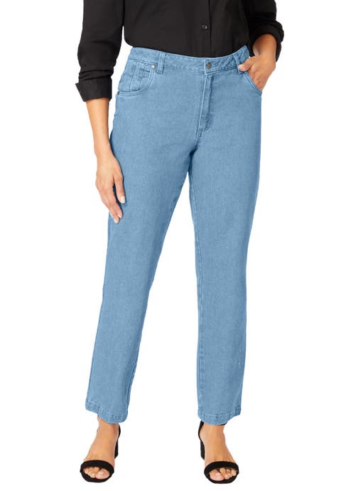 Classic Cotton Denim Straight-Leg Jean