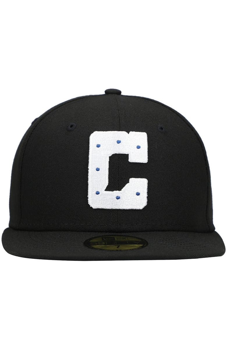 New Era Men's New Era Black Indianapolis Colts Omaha 59FIFTY Fitted Hat, Alternate, color, Black